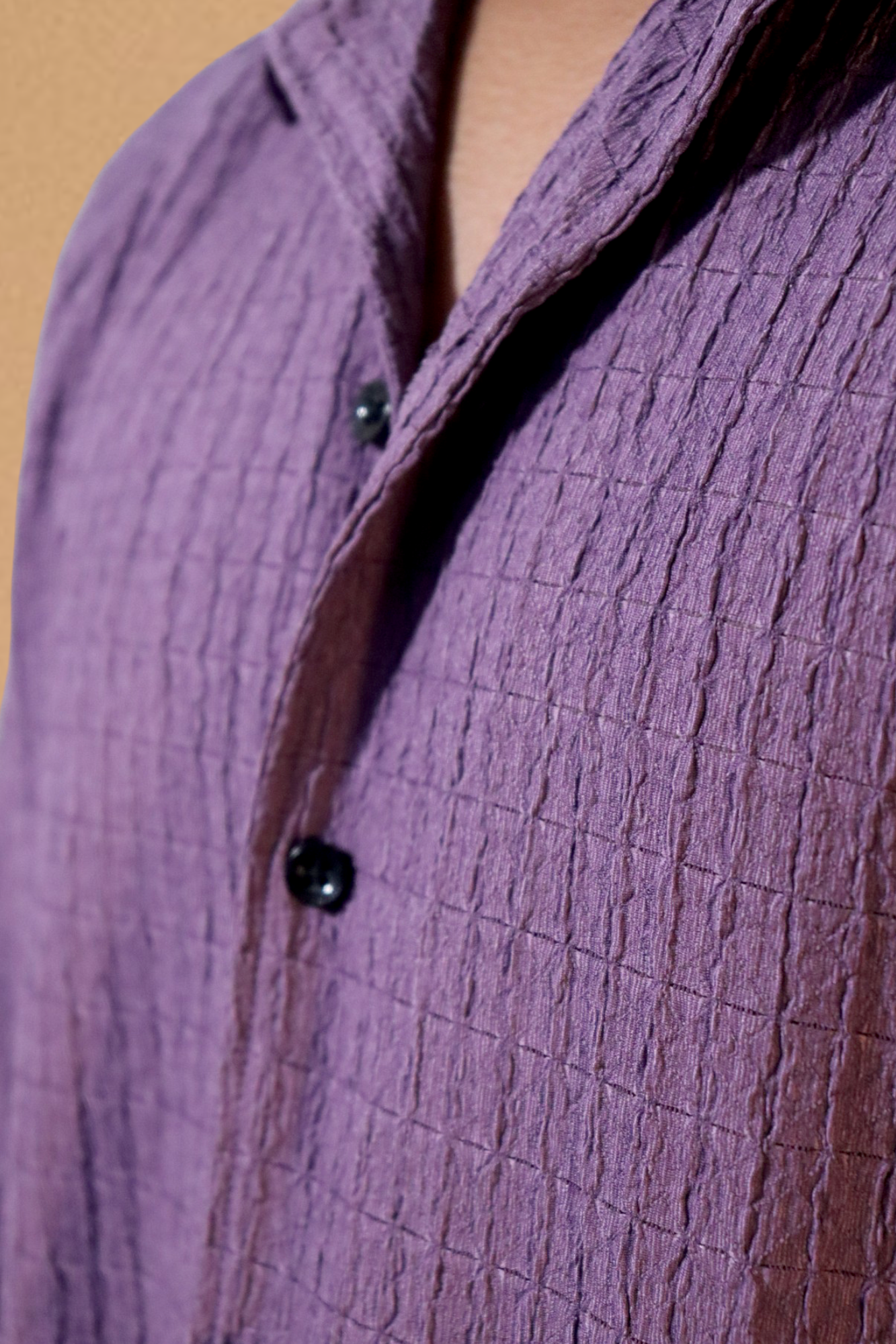Lavender Jacquard Crush Shirt